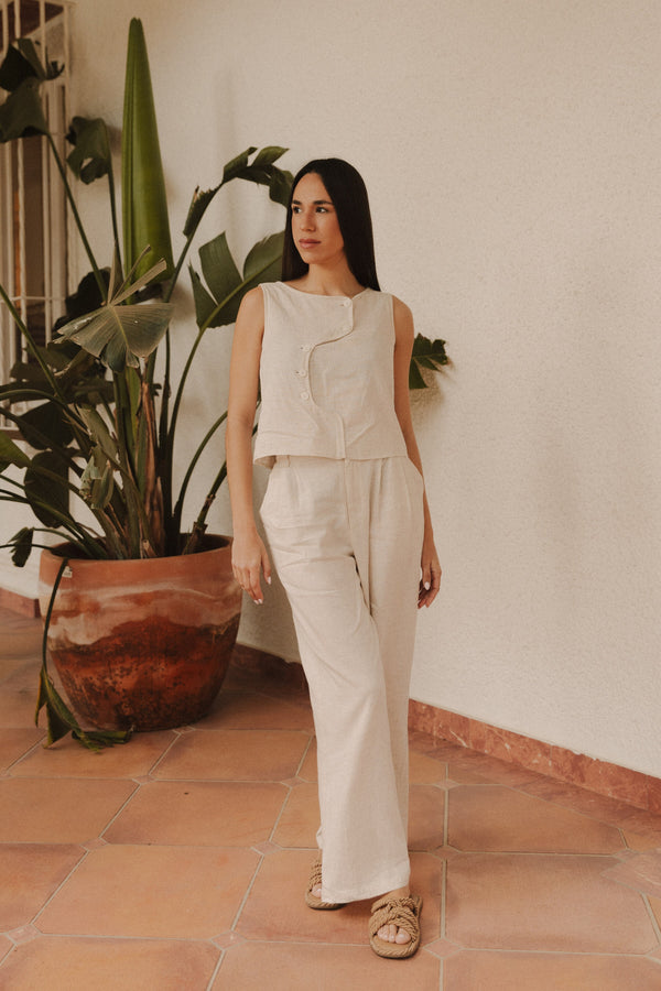 Pantalón Teresa Beige