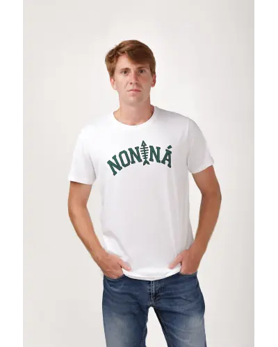 Camiseta Hombre College Blanco