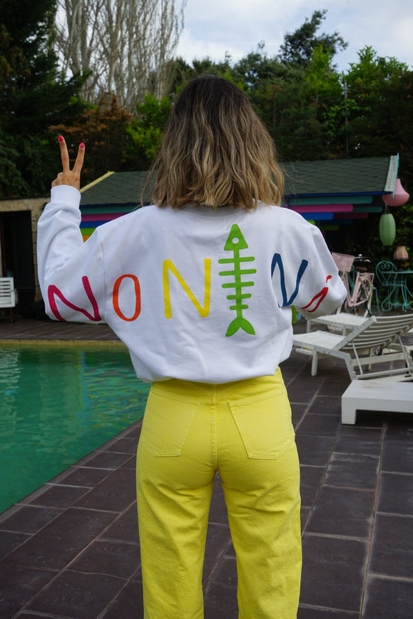 Sudadera Multicolor Blanco