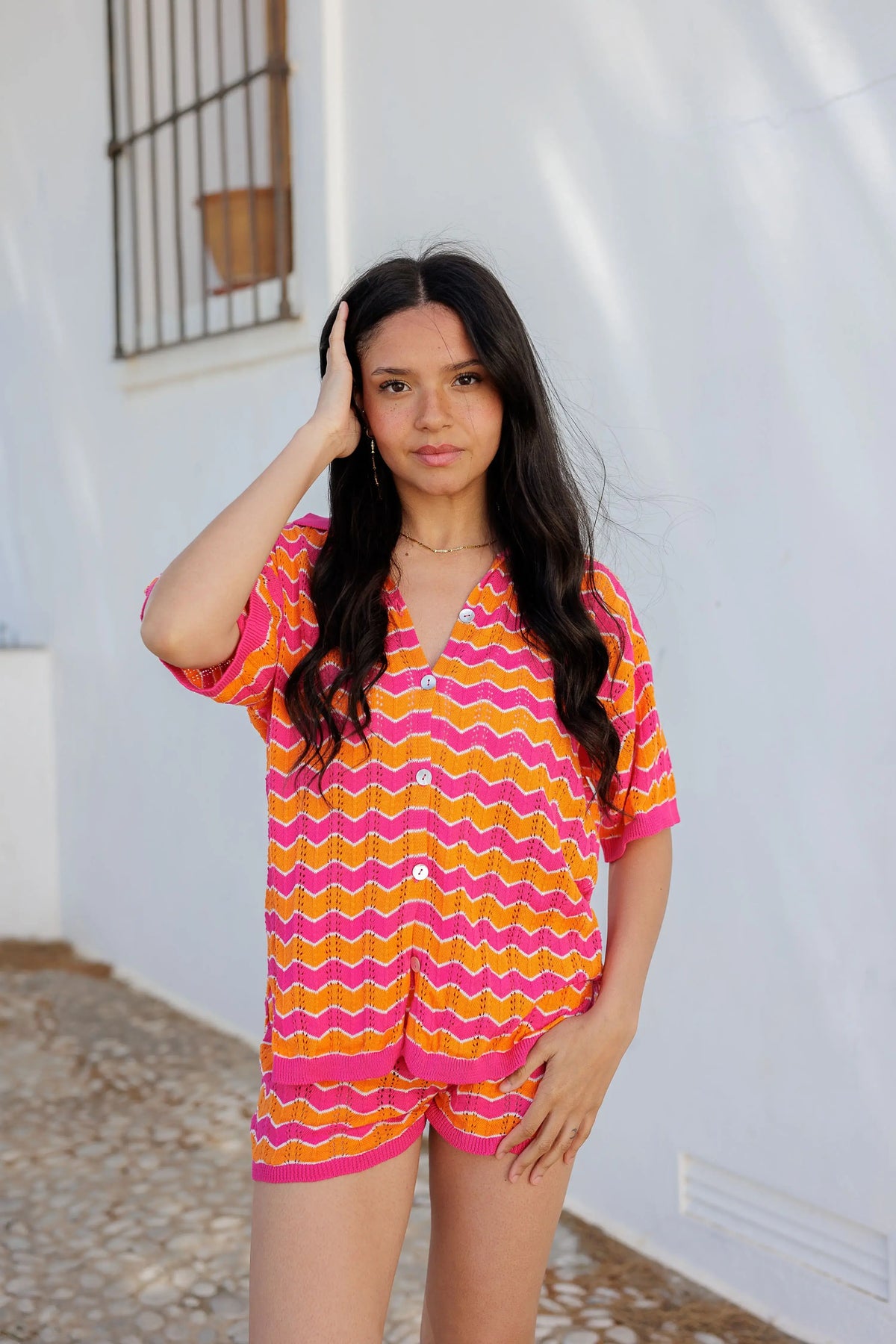 Camisa Mia Rosa Naranja