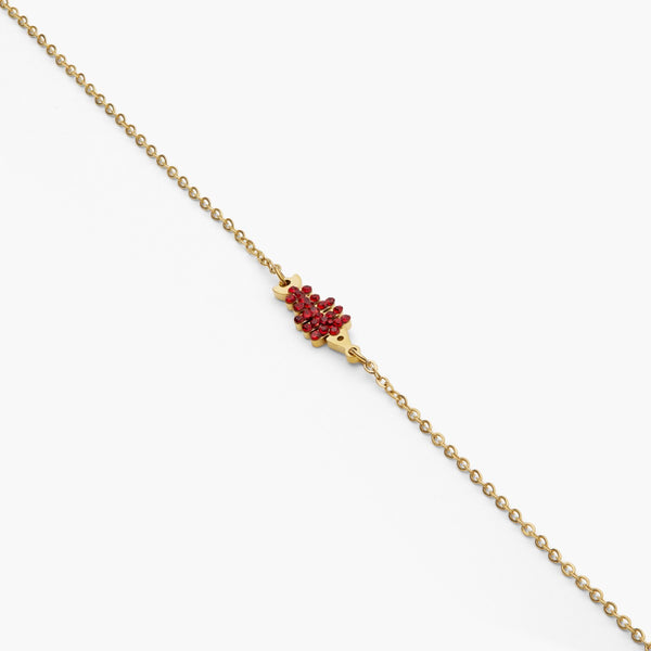 Pulsera Raspa brillo Rojo