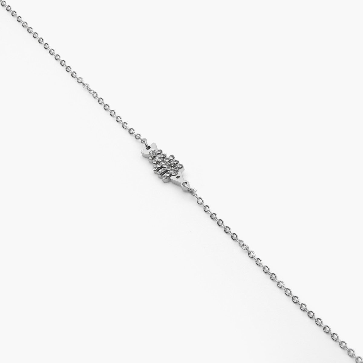 Pulsera Raspa brillo Blanco