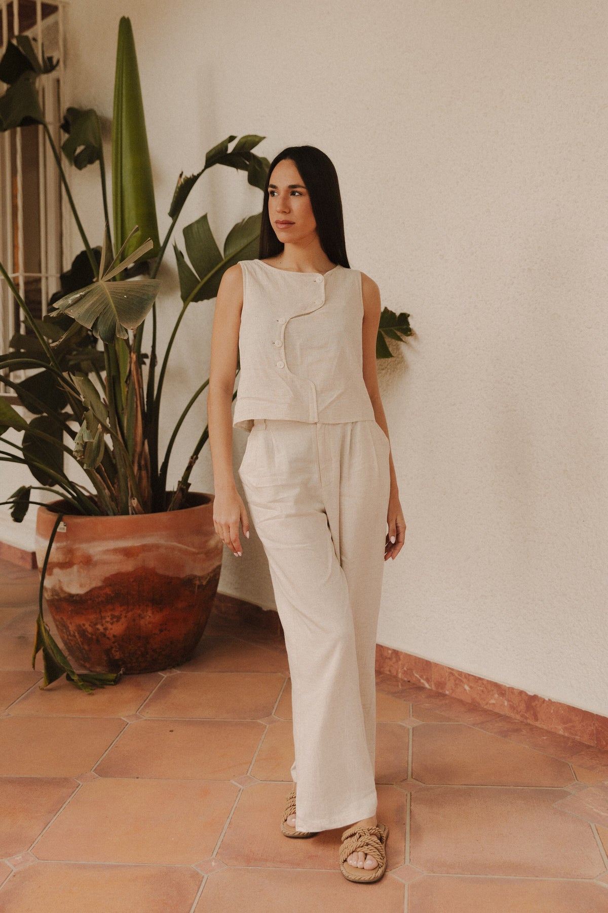 Pantalón Teresa Beige