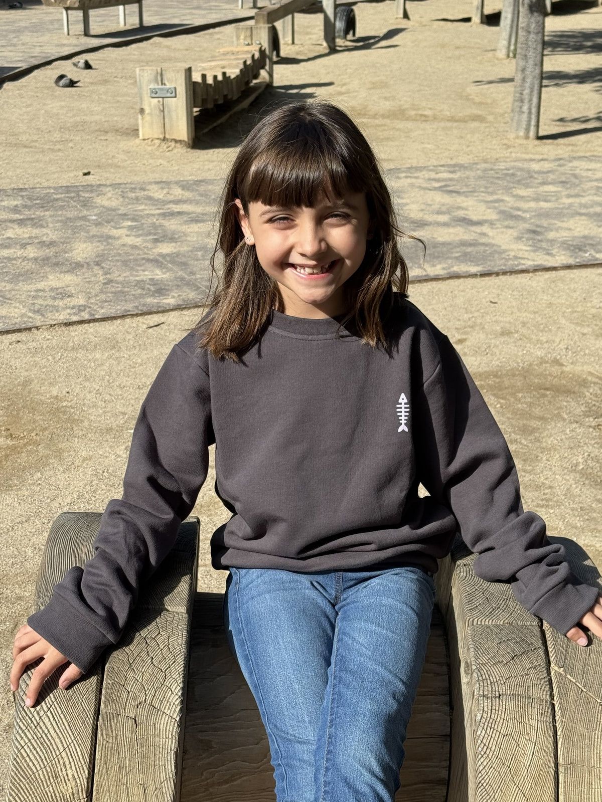 Sudadera Infantil Gris