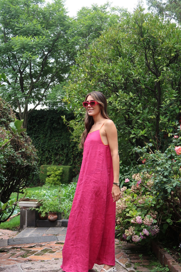 Vestido Matty Rosa Naranja