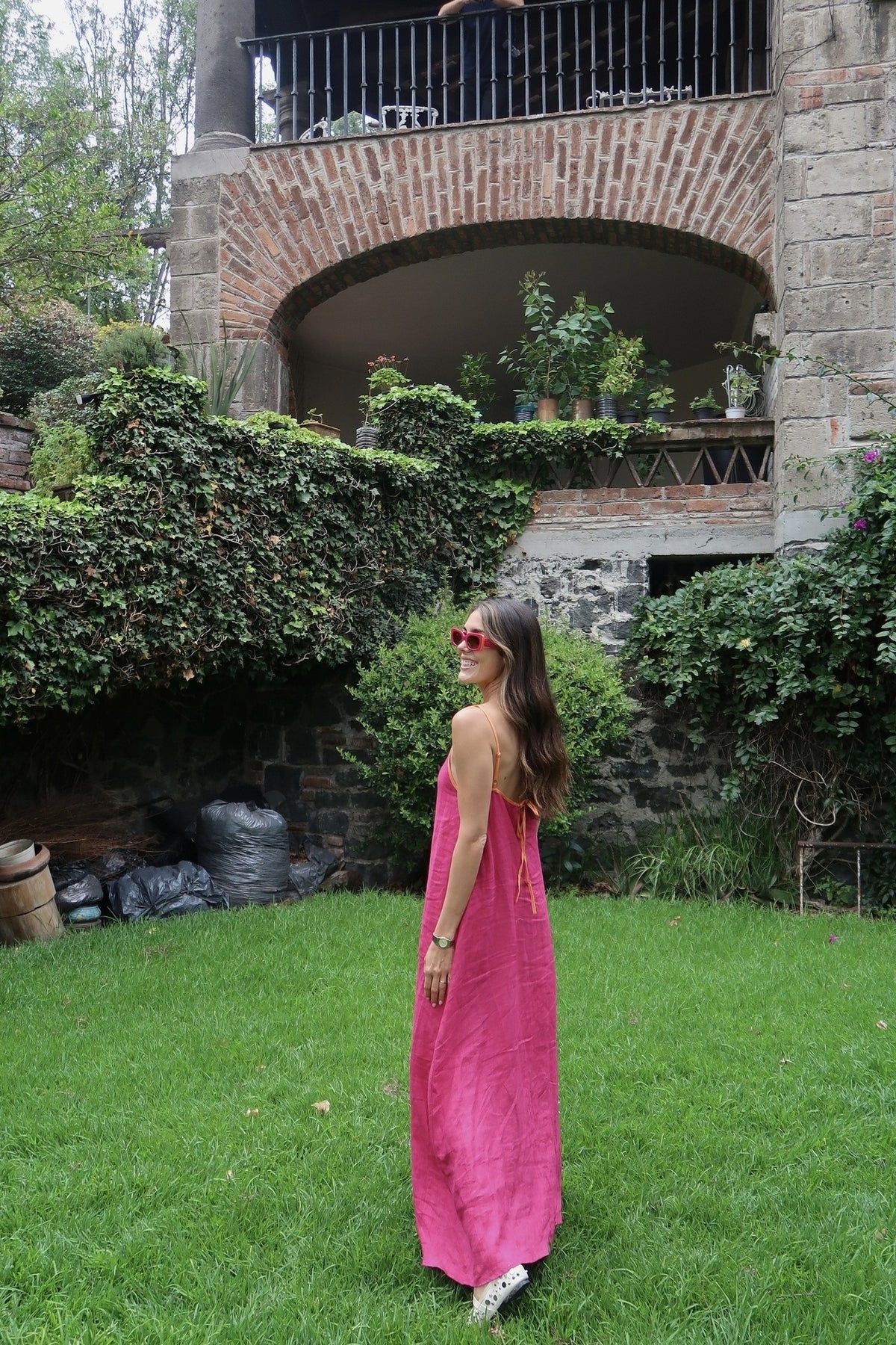 Vestido Matty Rosa Naranja