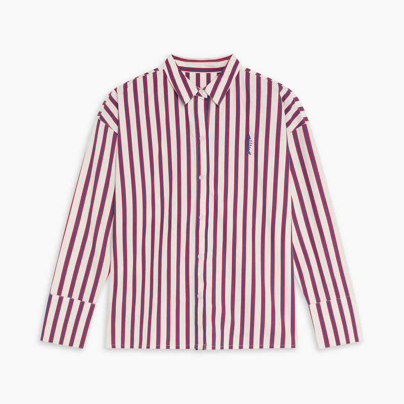 Camisa Alexa Rayas Rojo