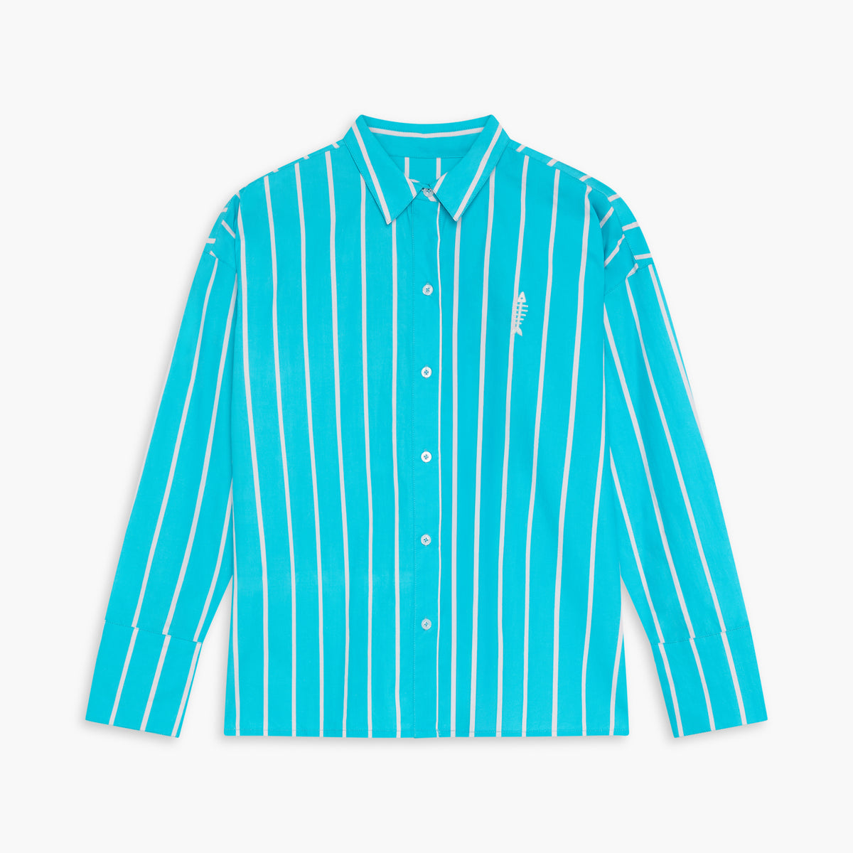 Camisa Alexa Rayas Turquesa
