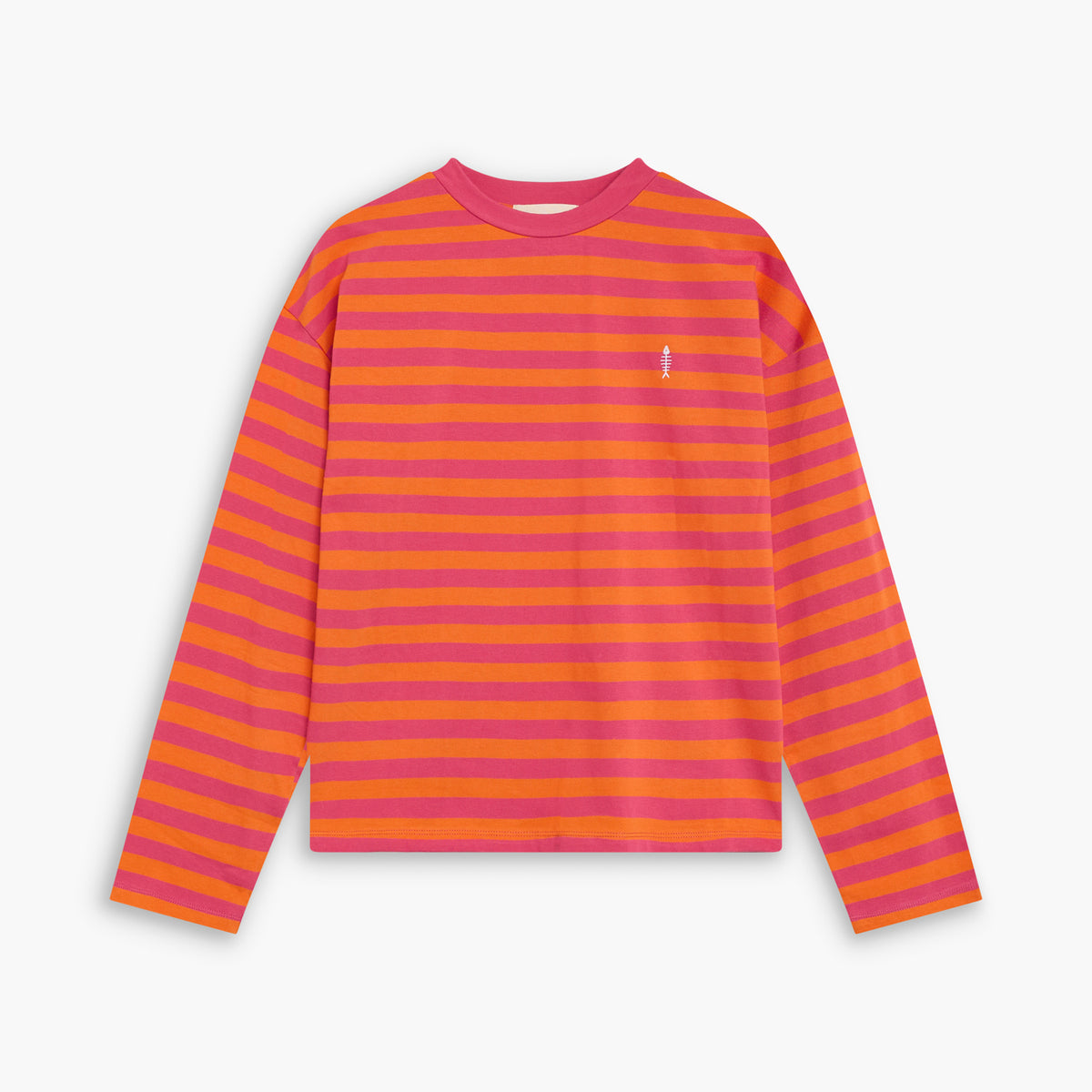 Camiseta Risca rosa y naranja