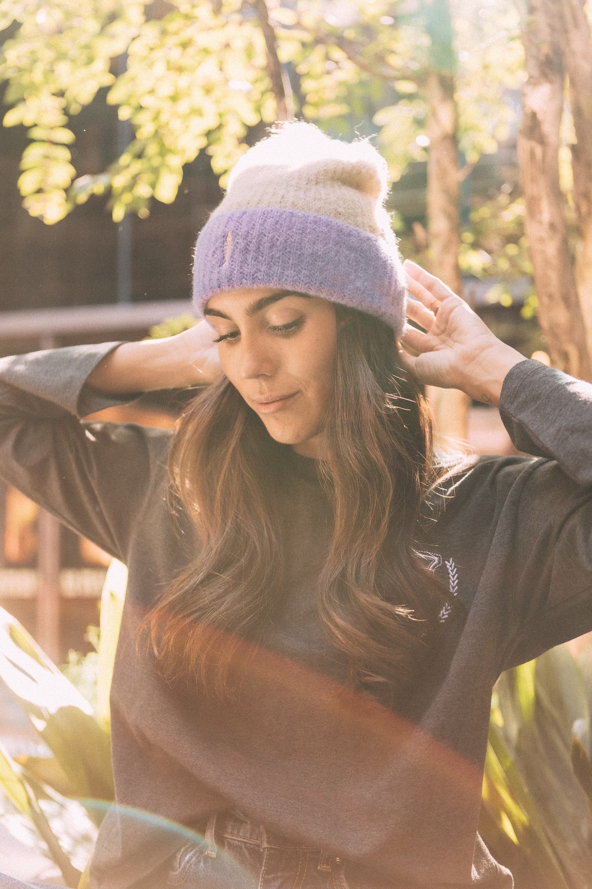 Gorro multicolor Beige