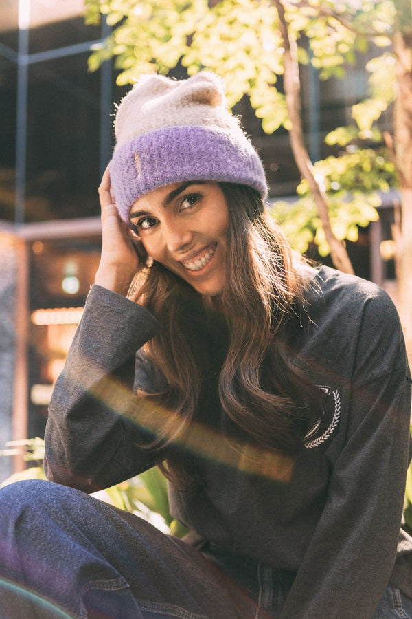 Gorro multicolor Beige