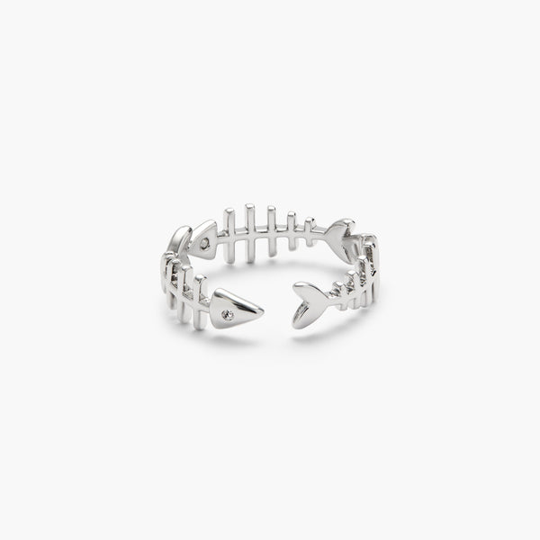 Anillo Raspitas Plateado
