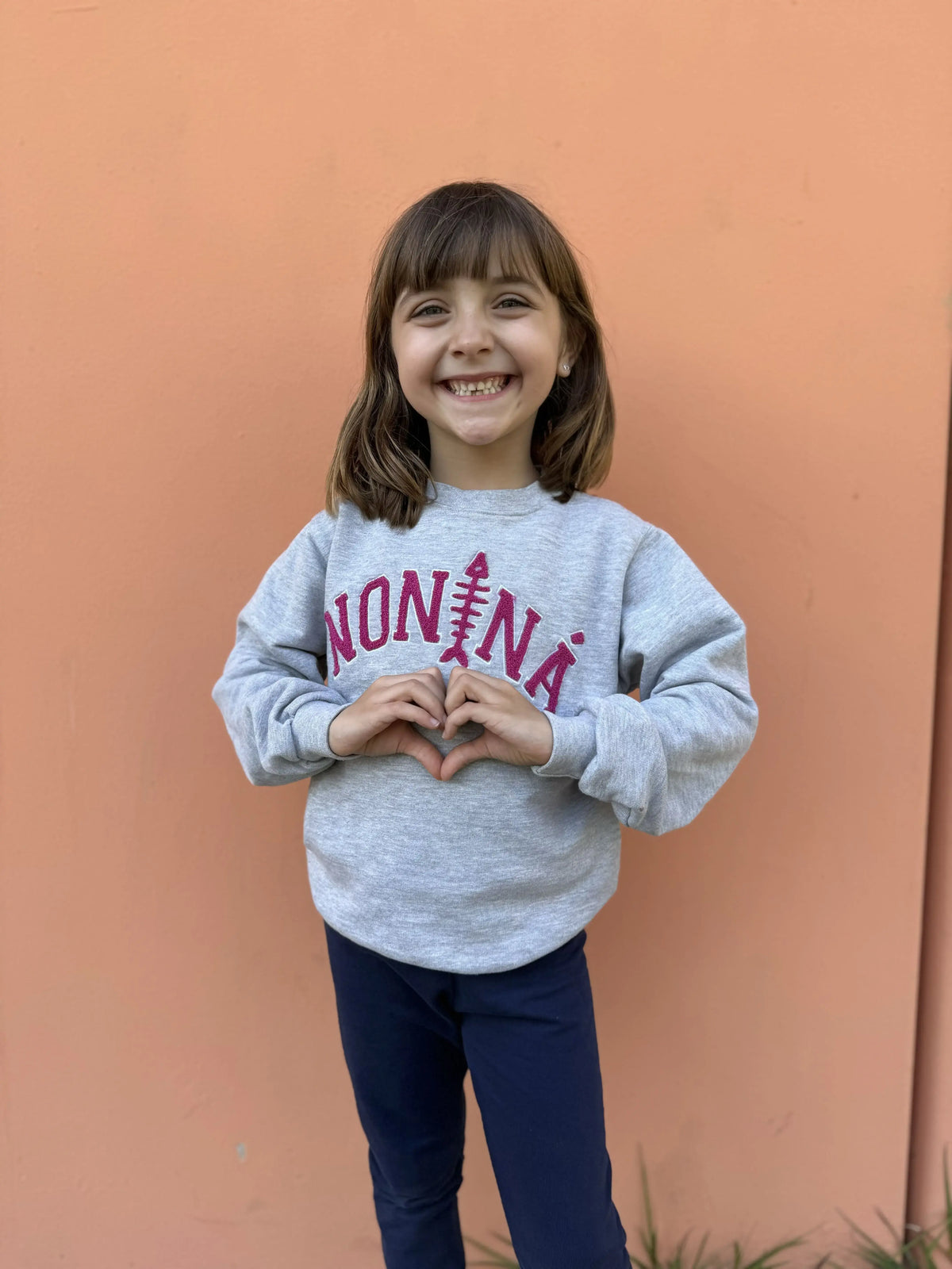 Sudadera Infantil College Rosa