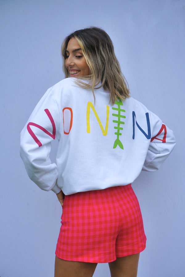 Sudadera Multicolor Blanco