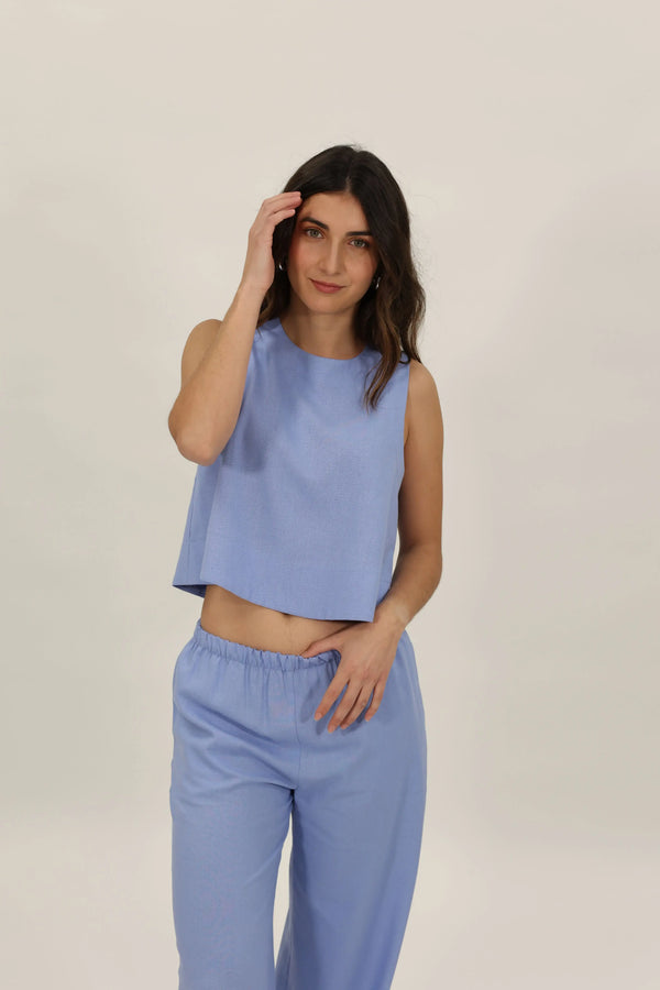 Top Luna Azul