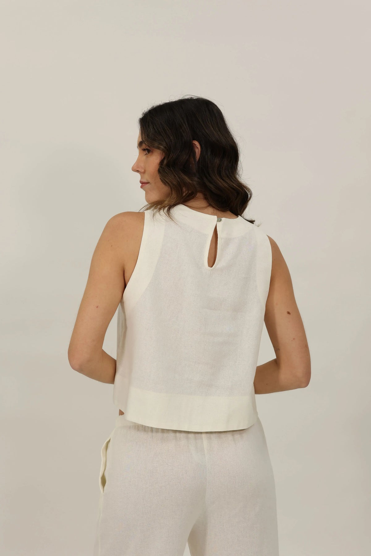 Top Luna Blanco