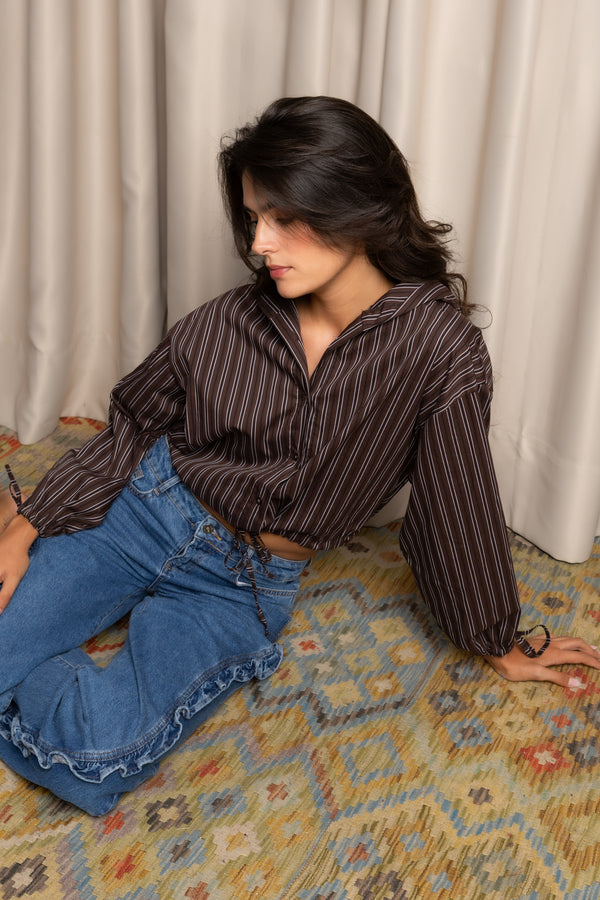 Camisa Lorena marrón