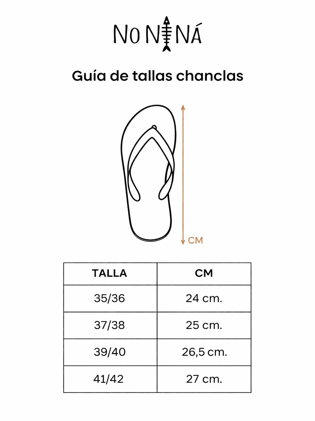Guía de tallas